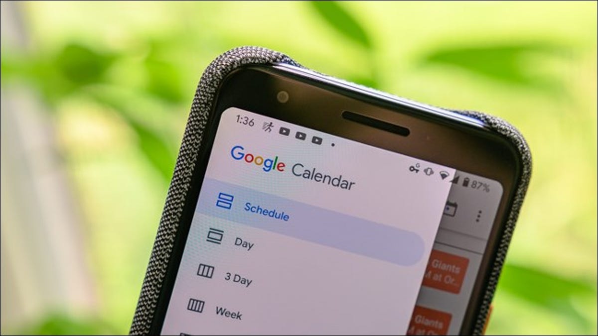 Ứng dụng quản lý công việc trên điện thoại Google Calendar