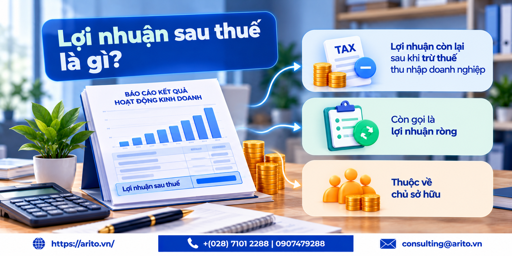 Lợi nhuận sau thuế là gì? Cách tính và vì sao thuế không đúng 20%