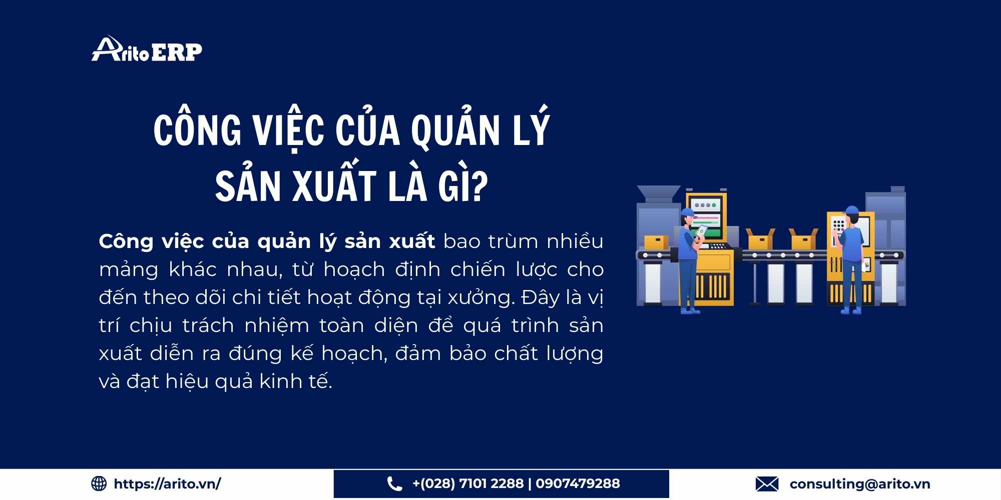 Công việc của quản lý sản xuất là gì?