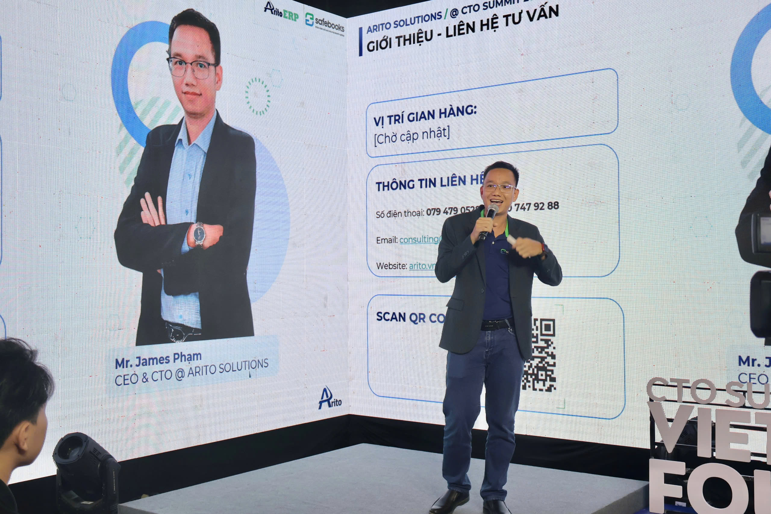 Phần chia sẻ của Mr. James Phạm thu hút sự quan tâm từ cộng đồng tham gia sự kiện