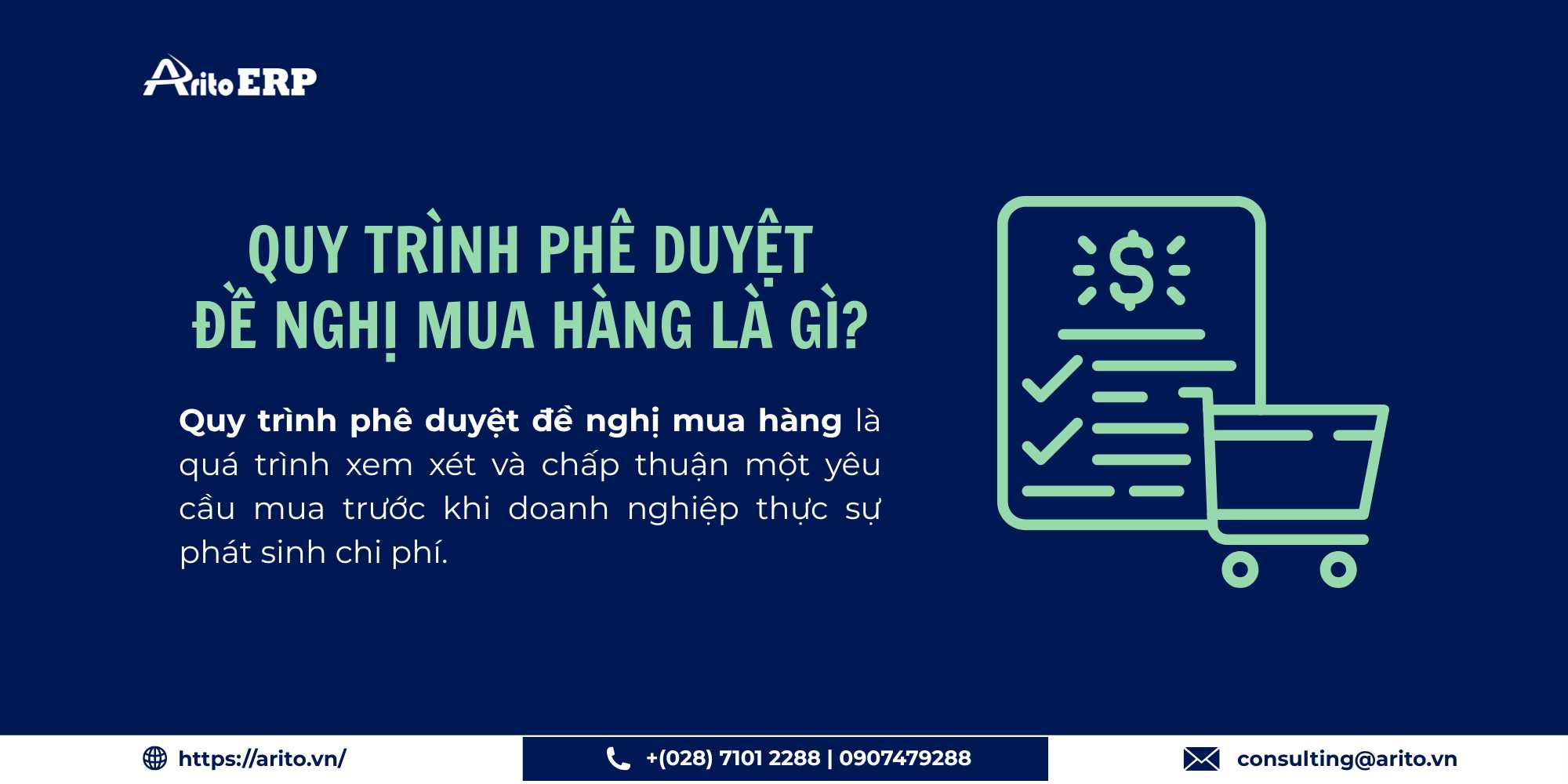 Quy trình phê duyệt đề nghị mua hàng là gì?