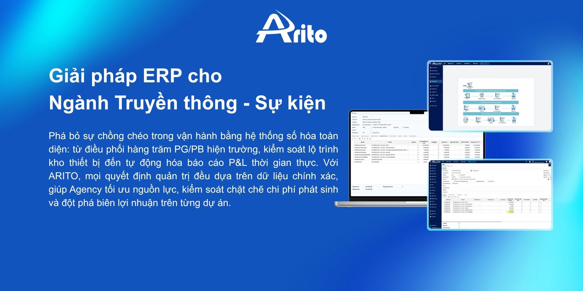 Giải pháp ERP ngành Truyền thông - Sự kiện