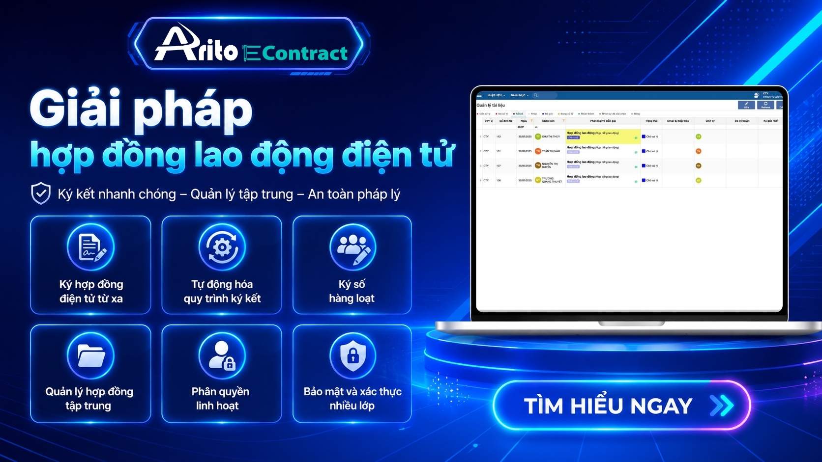 ARITO eContract - Giải pháp hợp đồng lao động điện tử