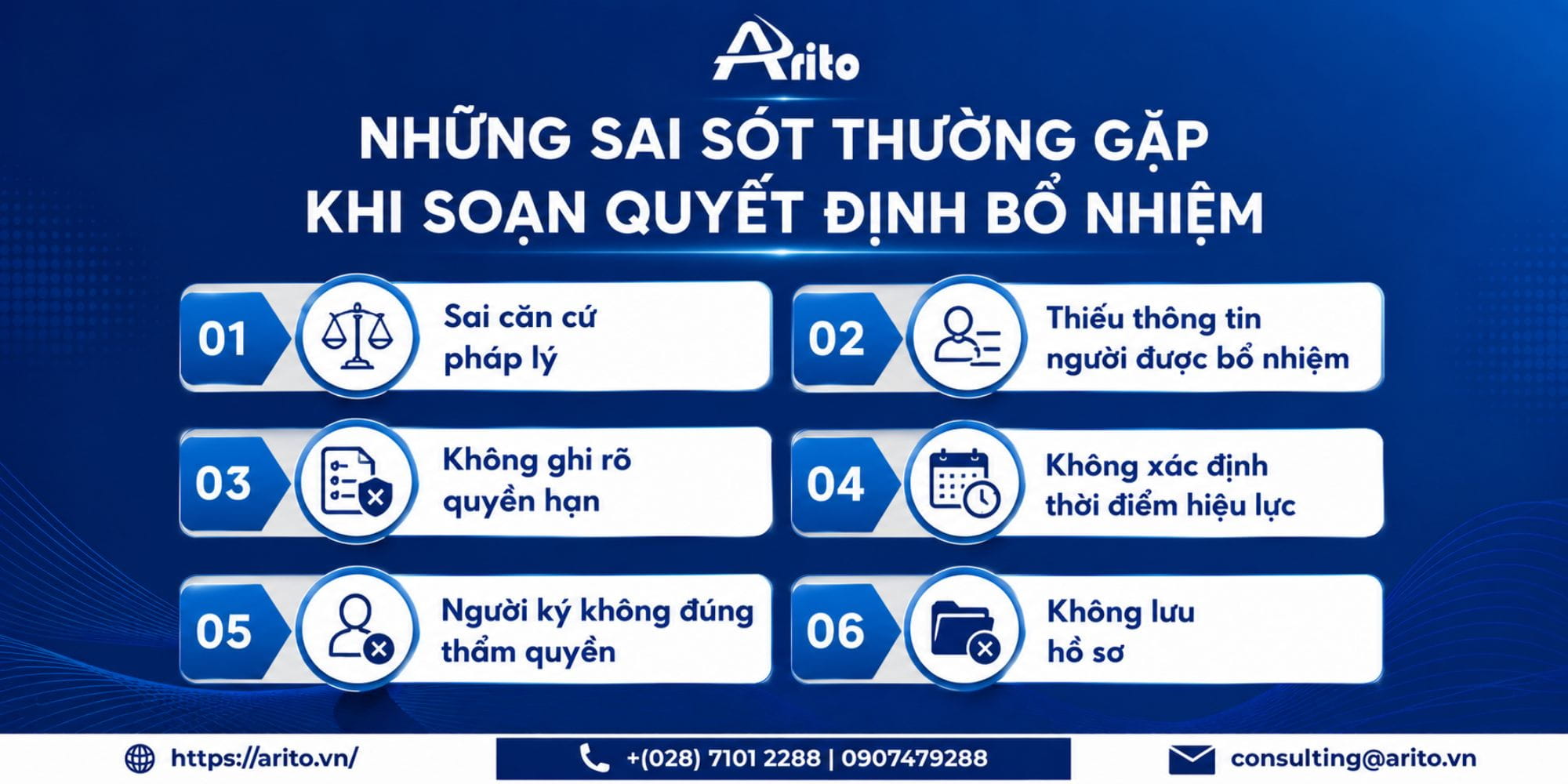 Những sai sót thường gặp khi soạn quyết định bổ nhiệm