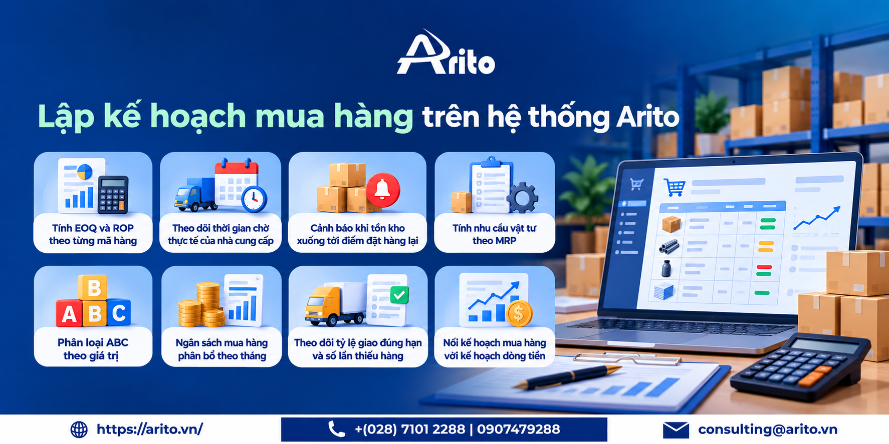 Kế hoạch mua hàng: phương pháp tính EOQ, ROP và mẫu Excel tải về