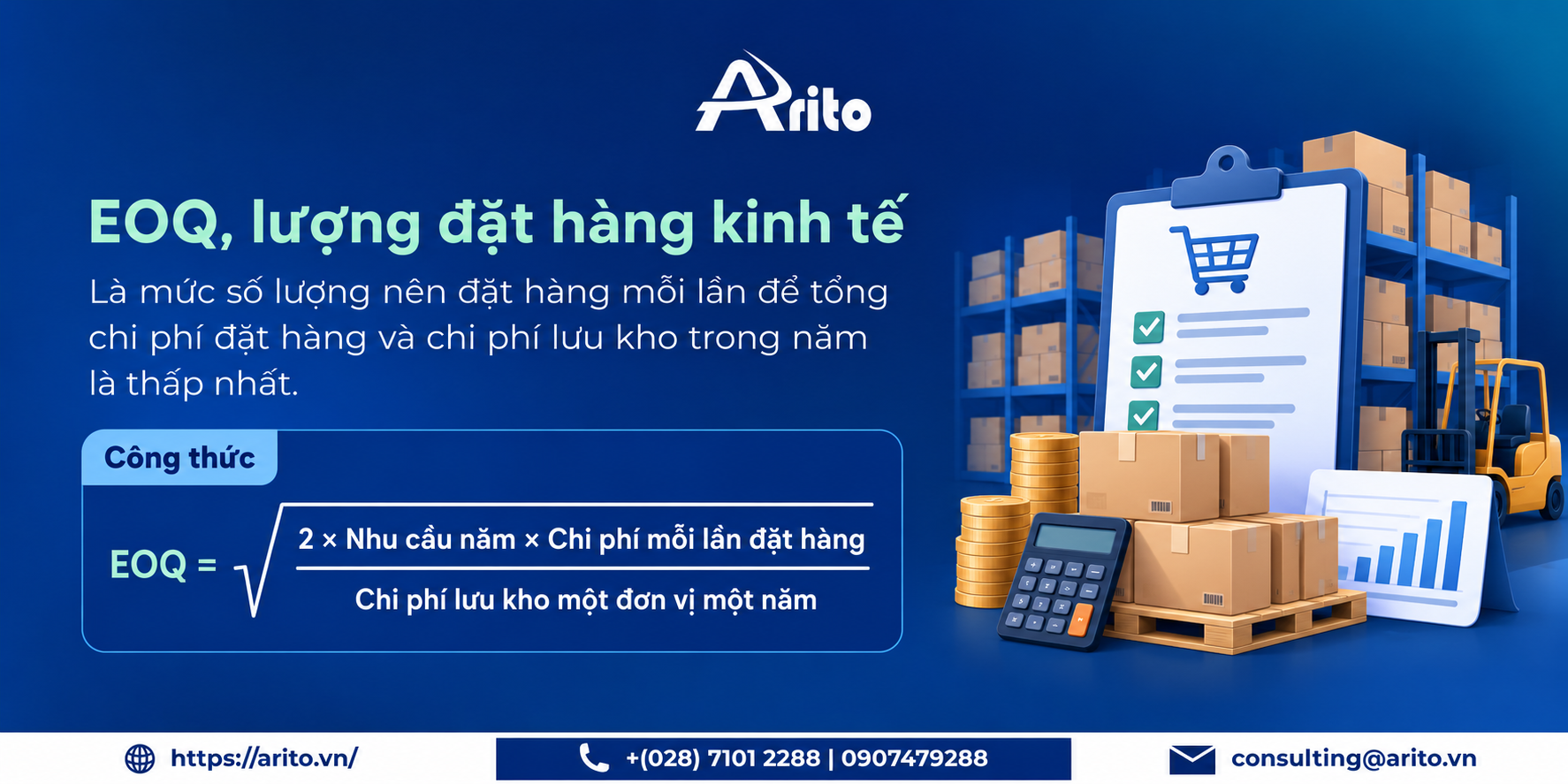 Kế hoạch mua hàng: phương pháp tính EOQ, ROP và mẫu Excel tải về