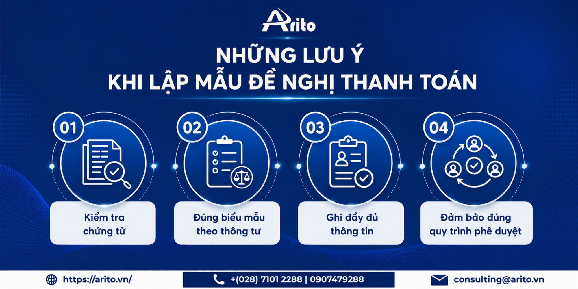Những lưu ý khi lập mẫu đề nghị thanh toán