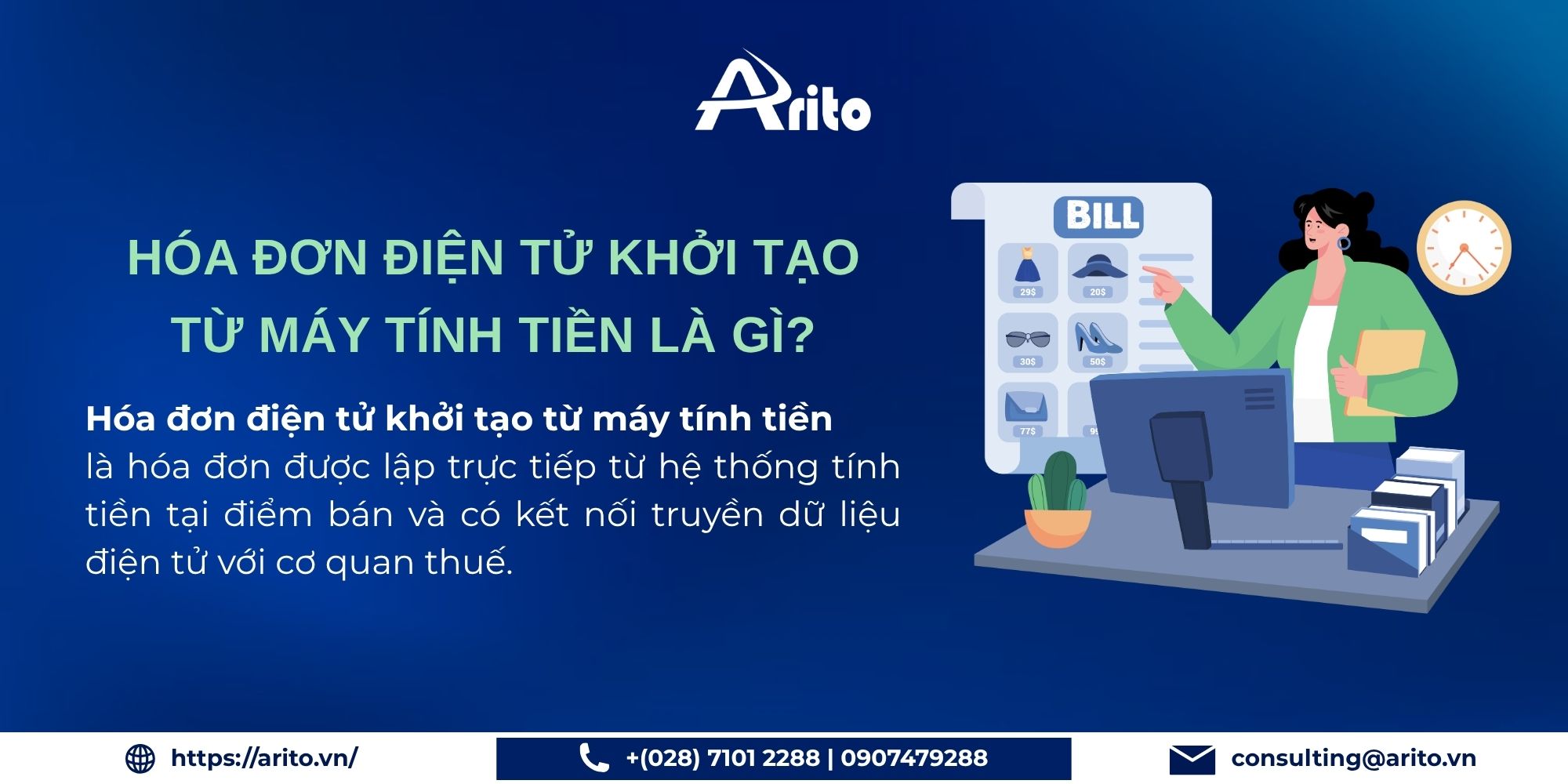 HÓA ĐƠN ĐIỆN TỬ KHỞI TẠO TỪ MÁY TÍNH TIỀN LÀ GÌ