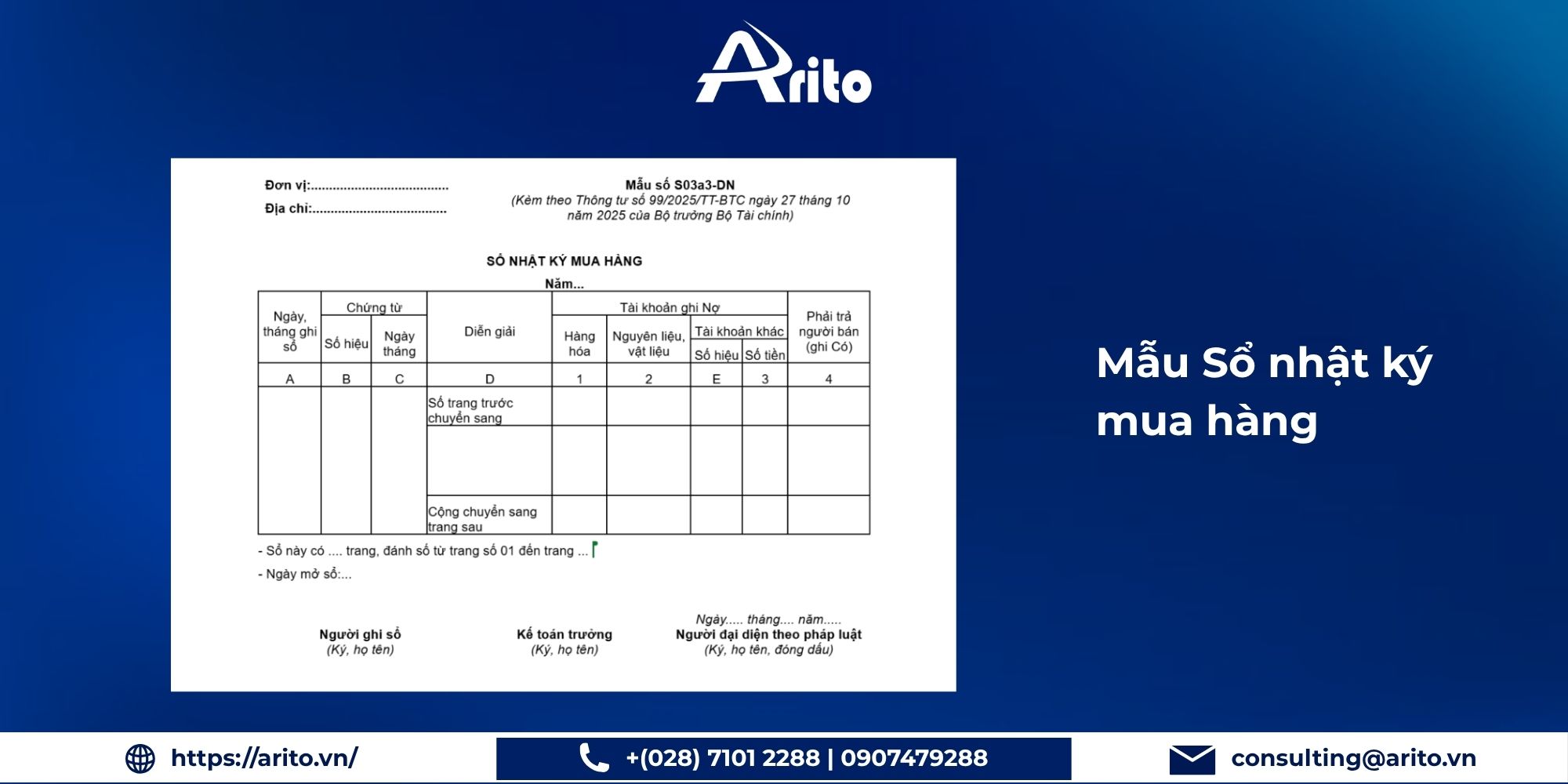 Mẫu sổ nhật ký mua hàng