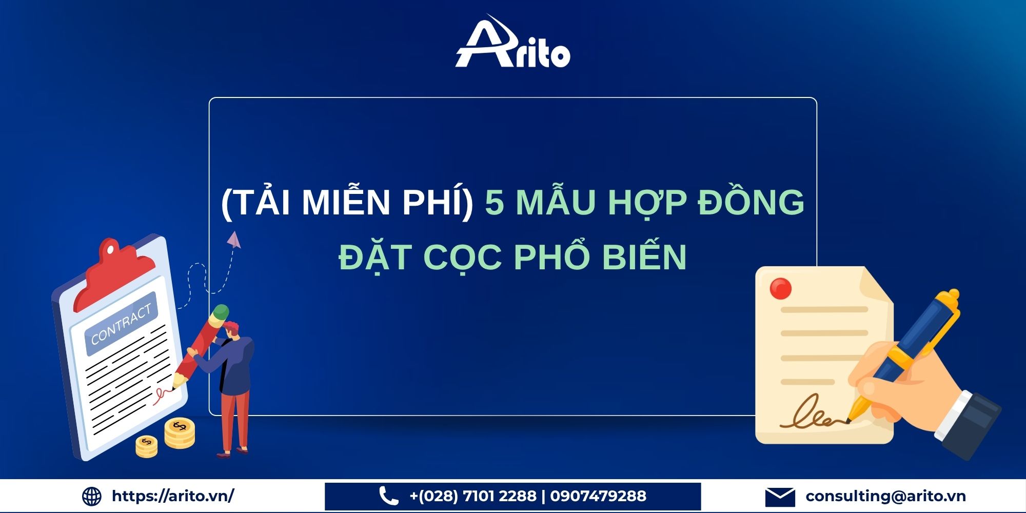 (Tải Miễn Phí) 5 Mẫu Hợp Đồng Đặt Cọc Phổ Biến