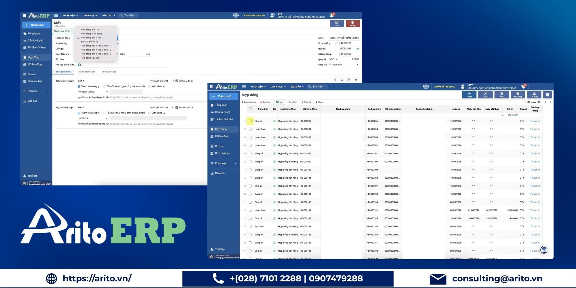 ARITO hỗ trợ doanh nghiệp quản lý hợp đồng và quy trình liên quan