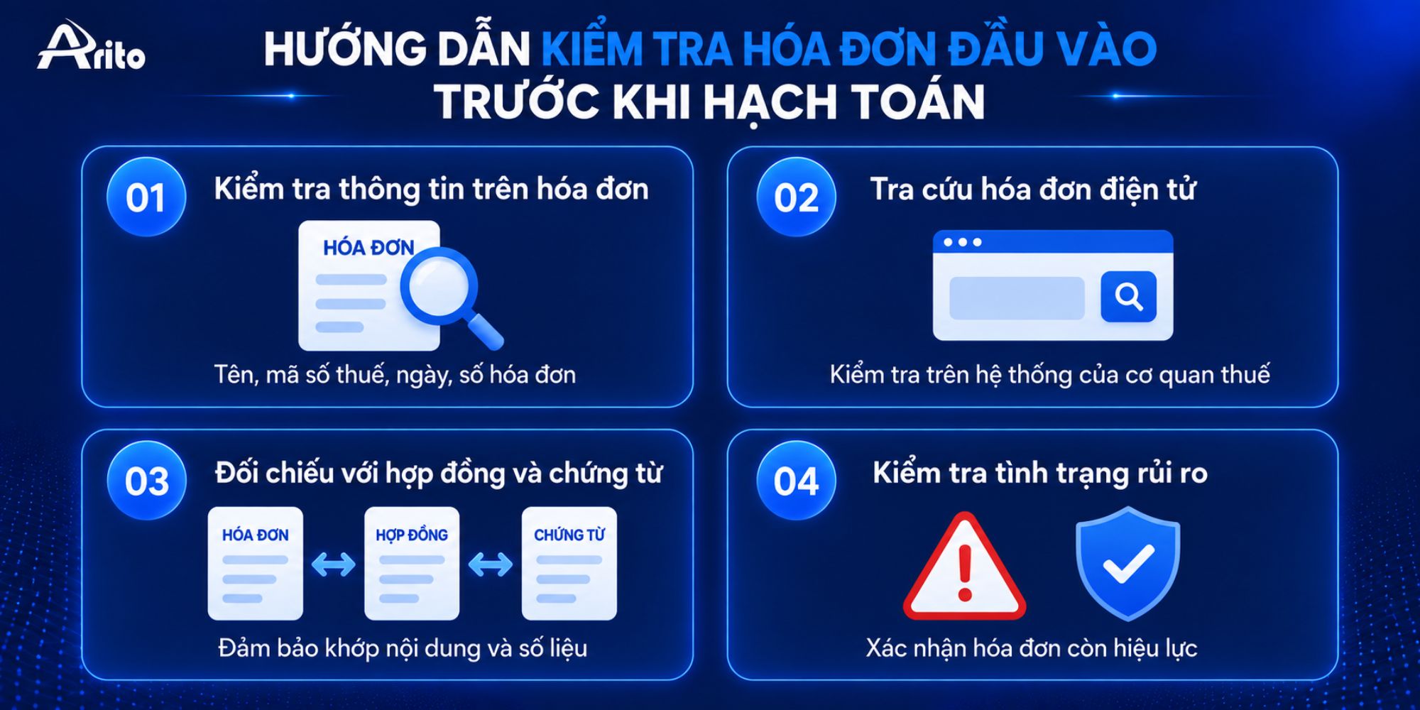hướng dẫn kiểm tra hóa đơn đầu vào trước khi hạch toán