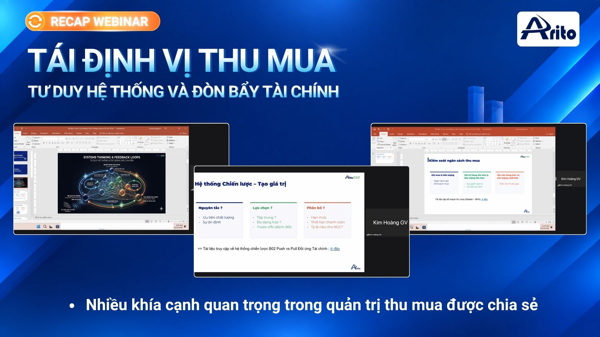 Nhiều khía cạnh quan trọng trong quản trị thu mua được chia sẻ
