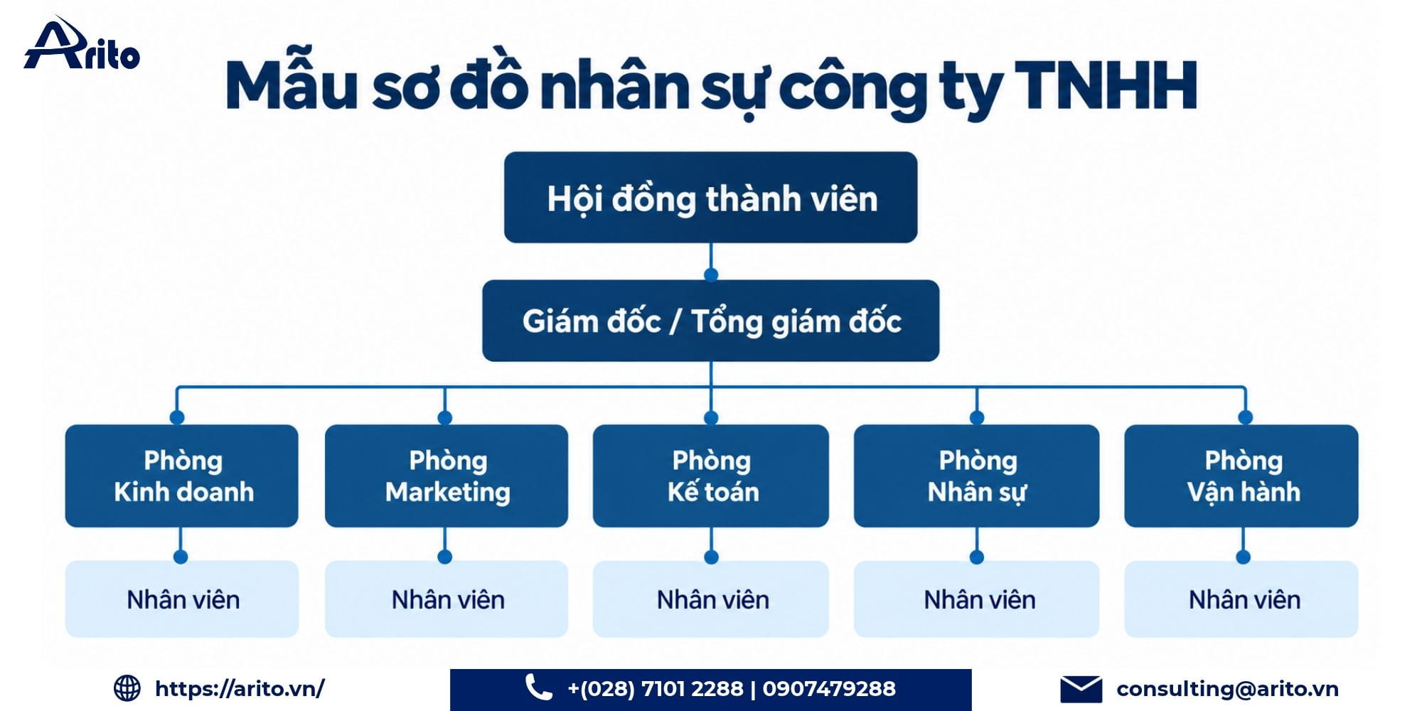 Mẫu sơ đồ nhân sự công ty TNHH