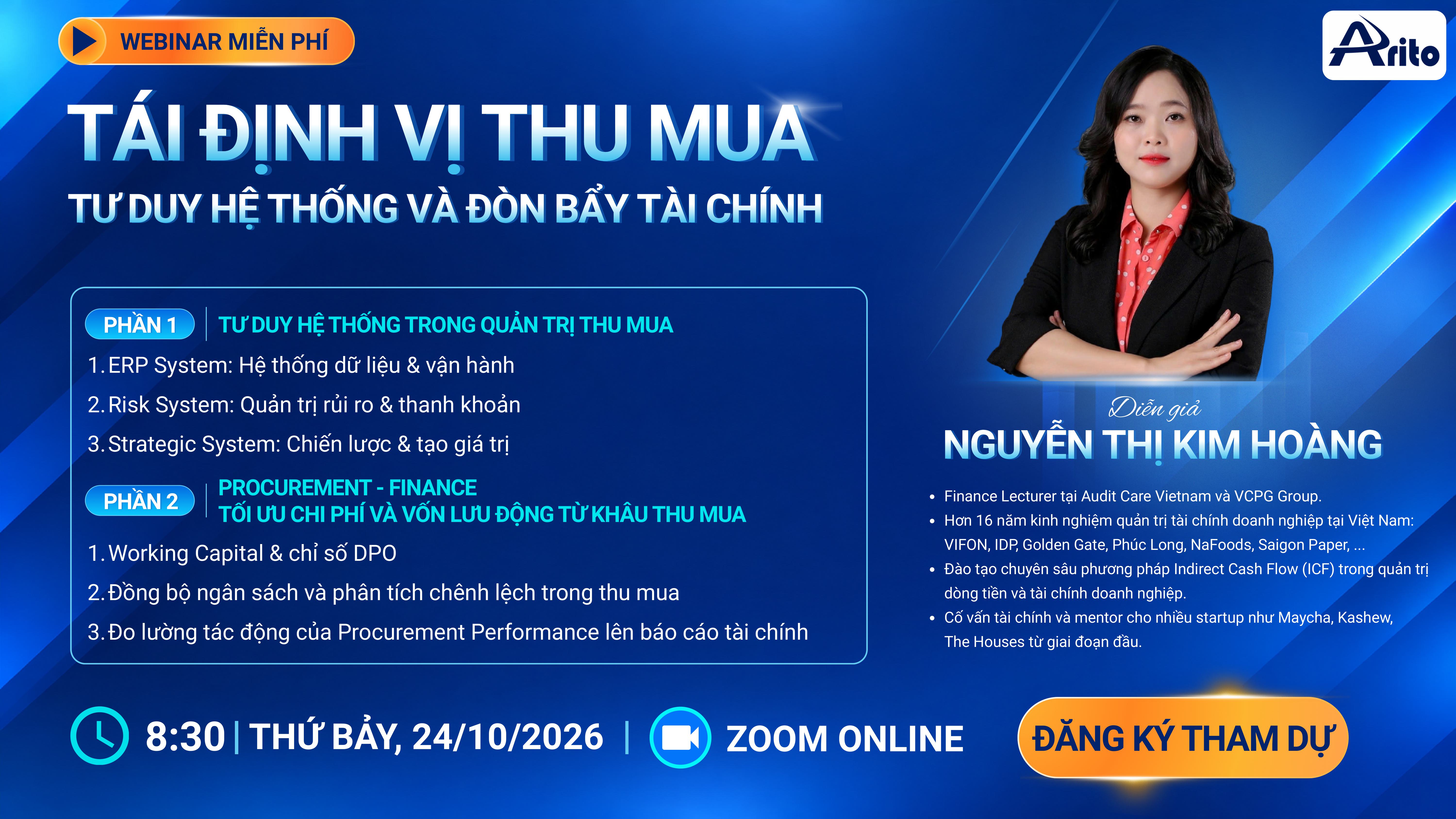 Webinar “Tái định vị Thu mua: Tư duy hệ thống và Đòn bẩy tài chính”